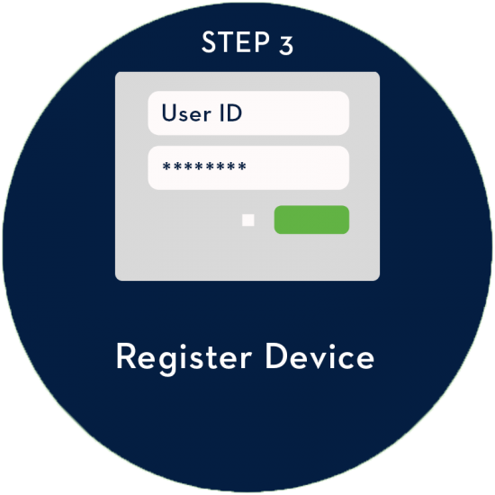 Step 3: Register device