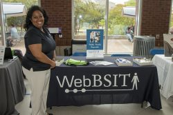 Angela Leverett, Executive Director of the WebBSIT Program and the WebBSIT Exhibit